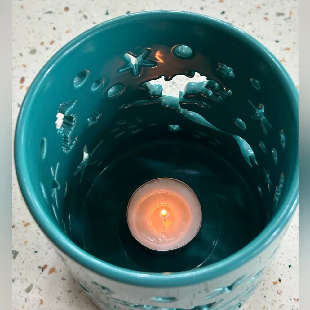 Disney Fairy Tales And Seashells The Little Mermaid Votive Candle Holder‎